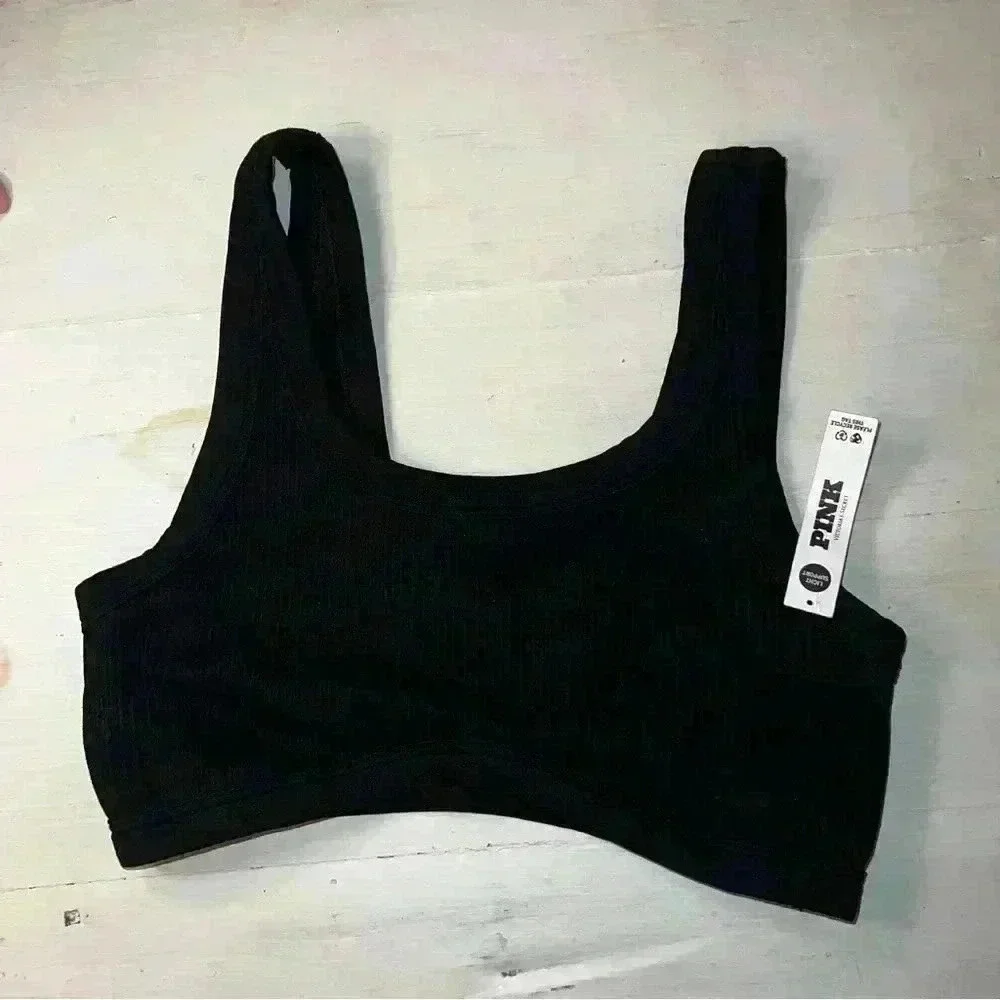 PINK Victoria's Secret Black Women's Intimate Sports Bra